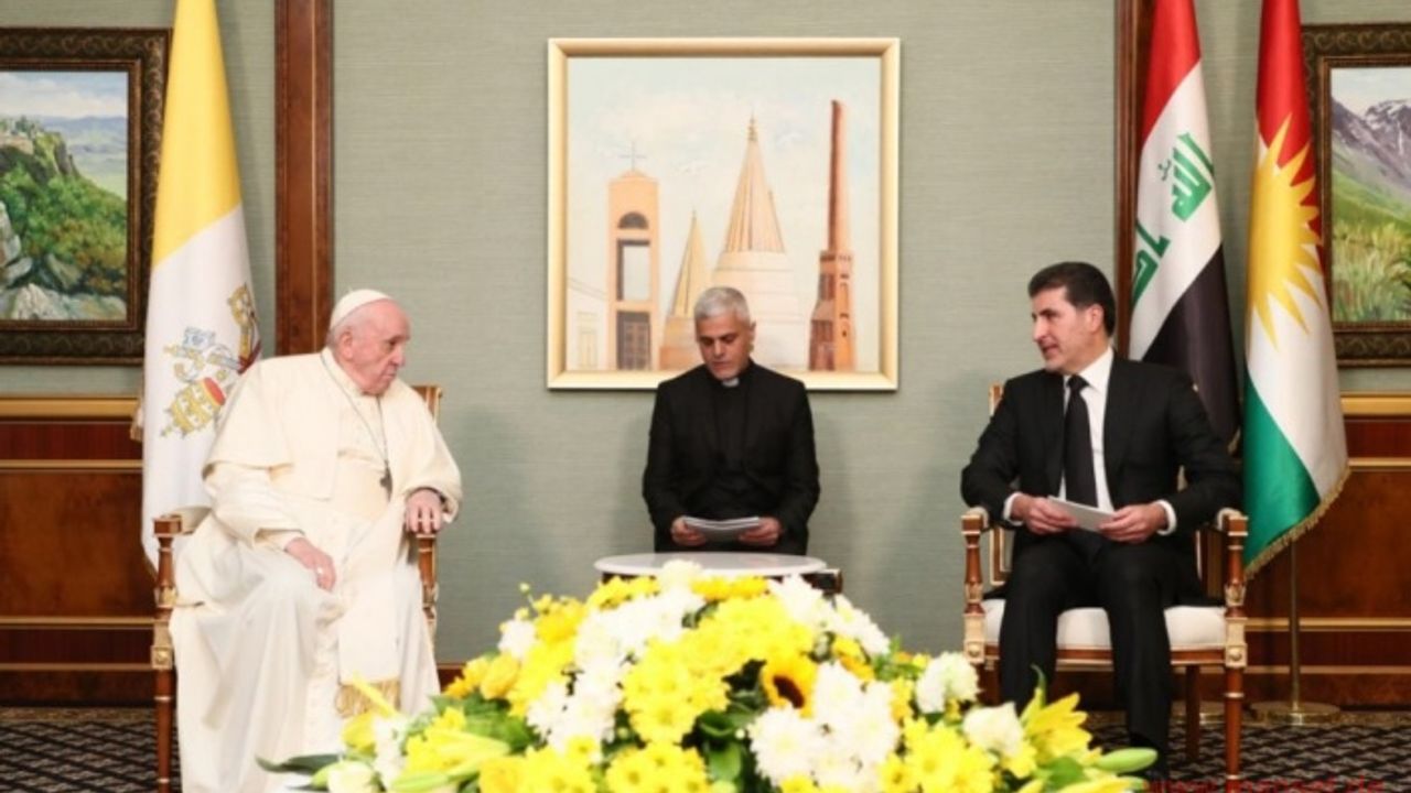 Papa Franciscus'tan Kürt Bölgesi’ne tarihi ziyaret