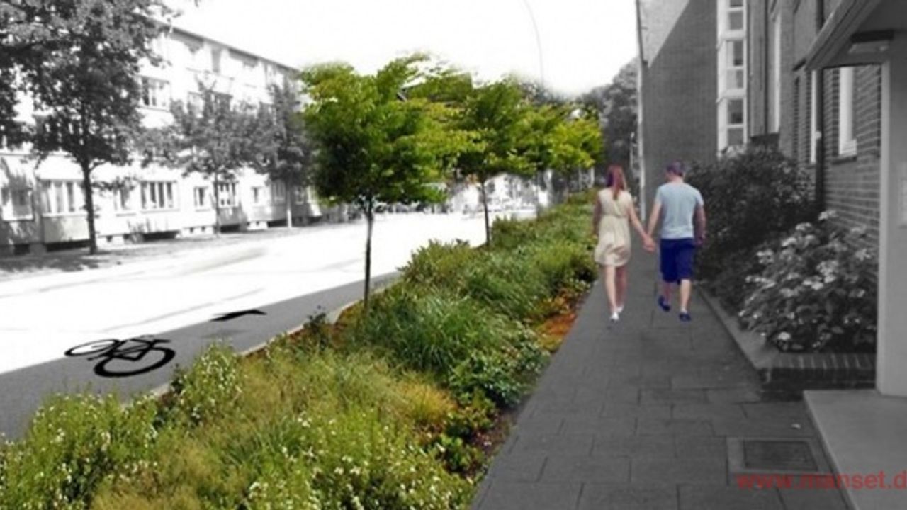 Blau-grüne Infrastruktur macht die Königstraße zu Hamburgs „Straße der Zukunft“