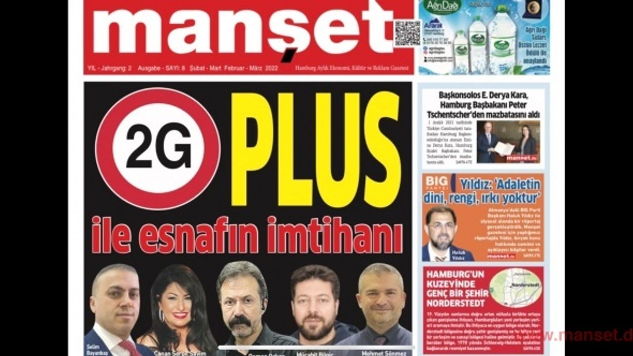 Hamburg Manşet Gazetesinin Mart  2022 sayısı çıktı