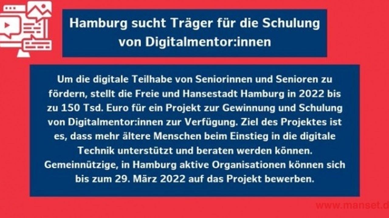Hamburg sucht Träger für die Schulung von Digitalmentor:innen