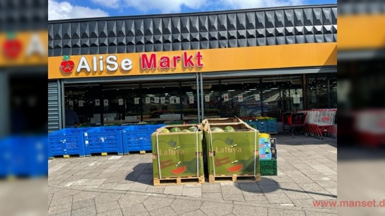 Kuzey Almanya’nın en büyük marketi olan Alice Market geniş alanı ve çeşitli ürünlerle hizmet veriyor