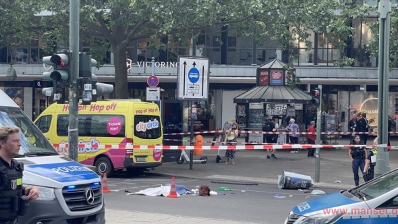 Berlin'de bir kişi aracını yayaların üzerine sürdü: 1 ölü, 10'dan fazla yaralı