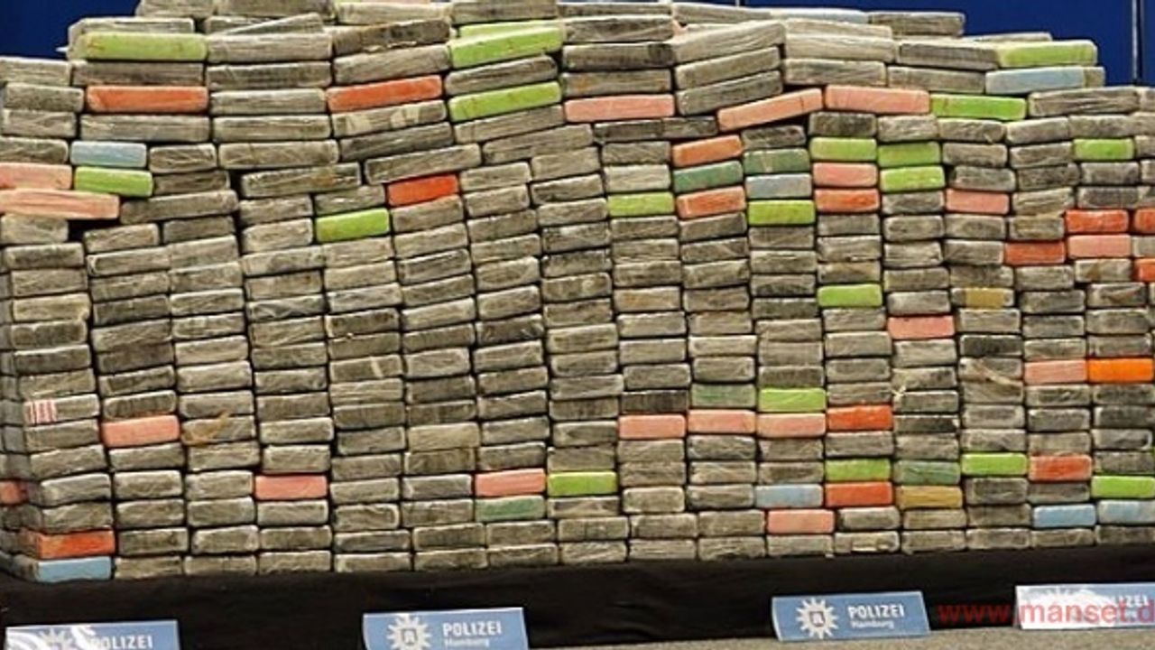 Hamburg'da 10 ton kokain ele geçirildi