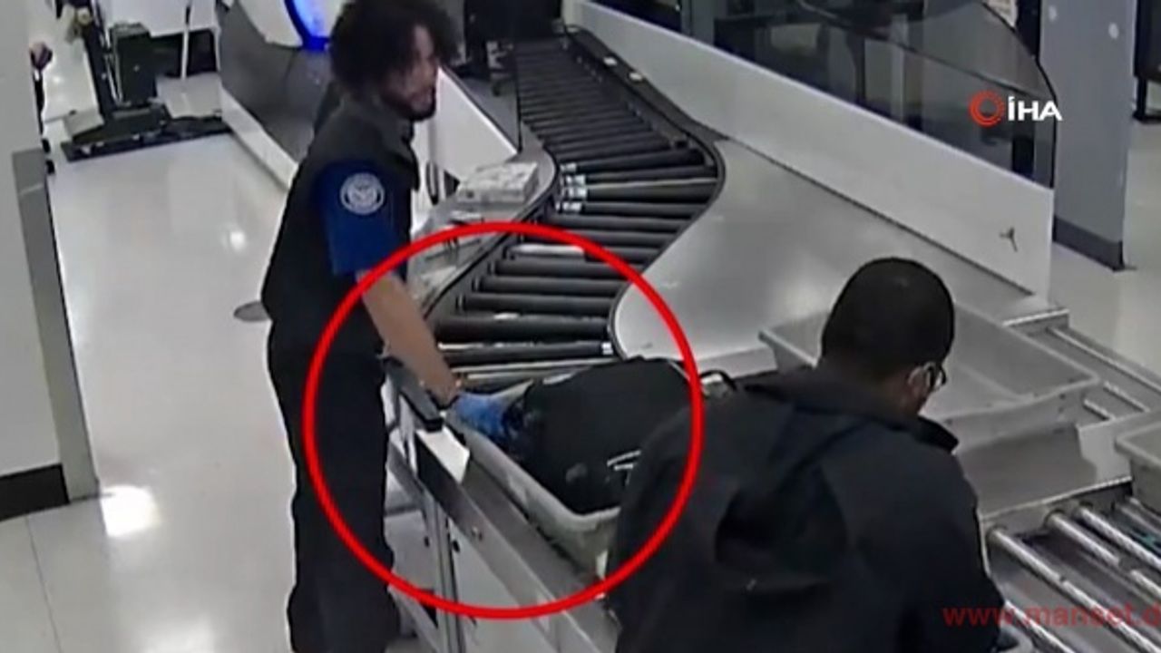ABD’de havalimanındaki güvenlik görevlisi, yolcu çantasından para çaldı