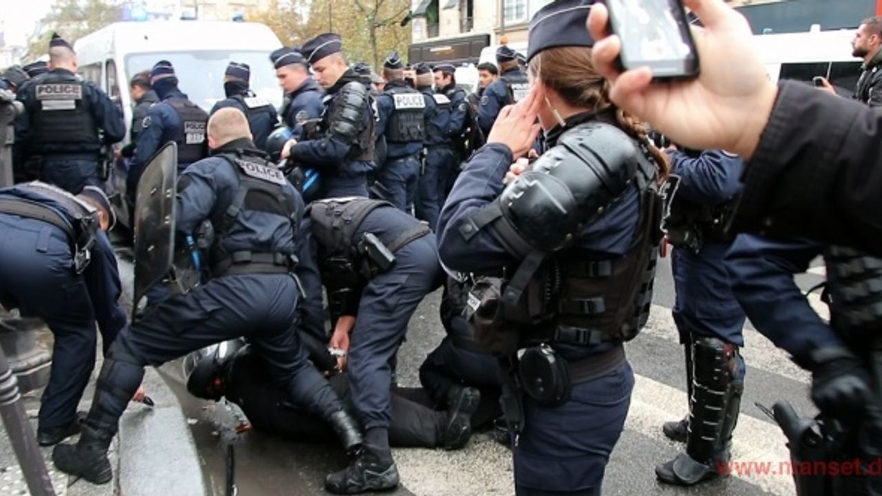 Fransız polisinden Filistin destekçilerine sert müdahale