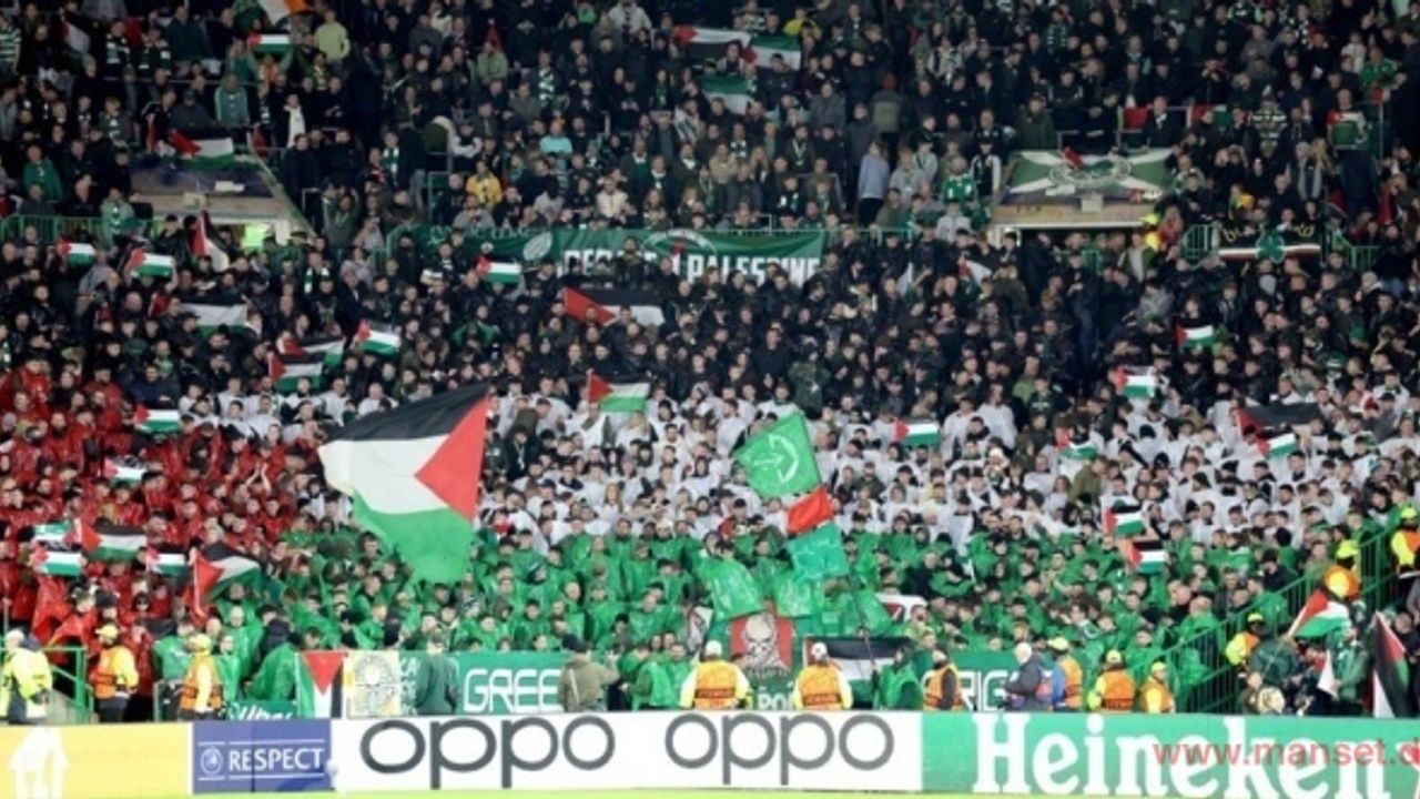 Celtic’ten Filistin bayrağı açan taraftarlara yasak