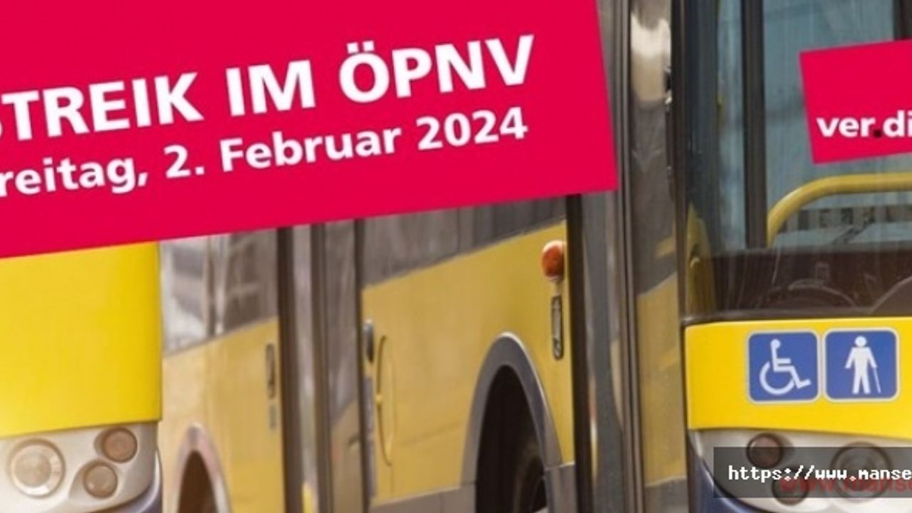Almanya'da Cuma günü toplu taşımada bir grev daha
