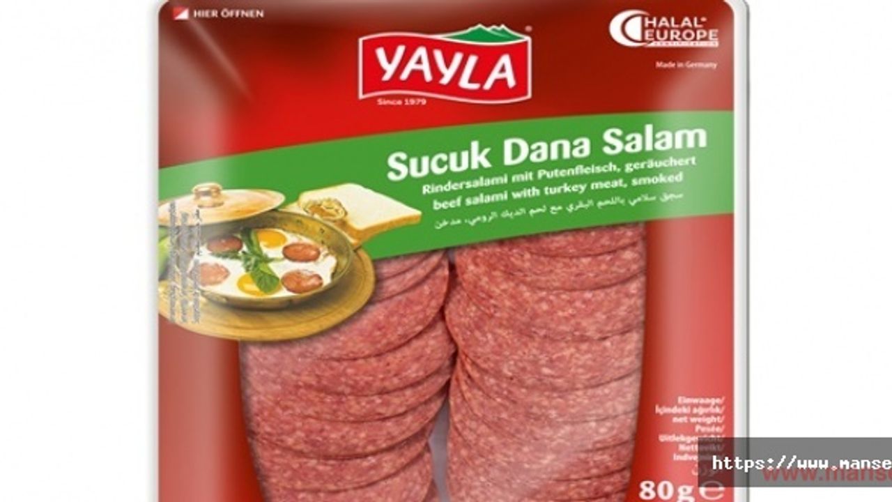 Almanya'da satılan Yayla marka sucuklarda bakteri bulundu