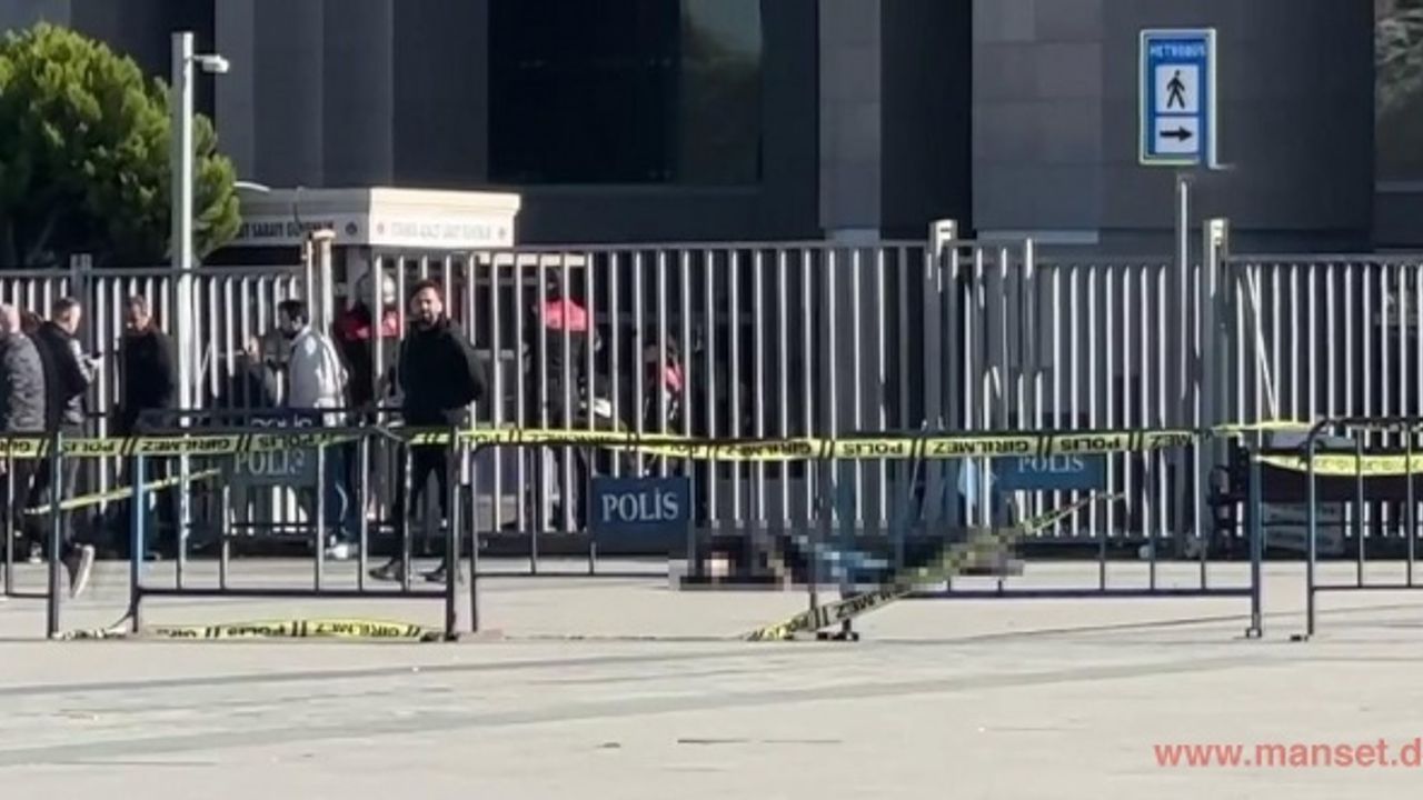 Adliye önündeki polis noktasına silahlı saldırıda 1 polis öldü, 2 saldırgan etkisiz