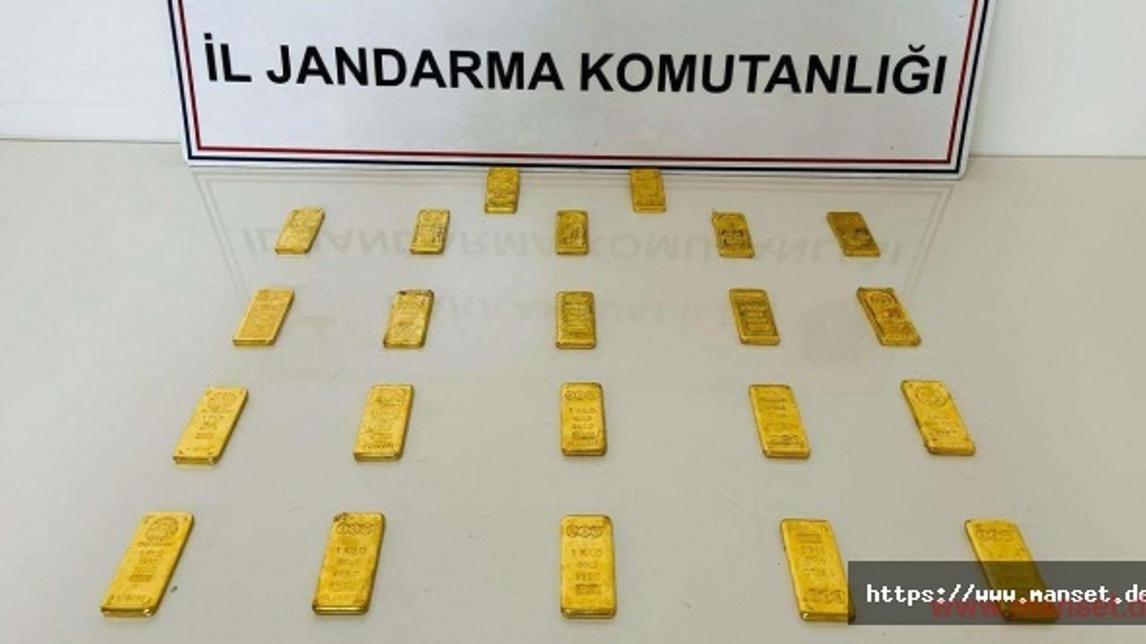 Hakkari’de kaçak 22 kilo külçe altın ele geçirildi