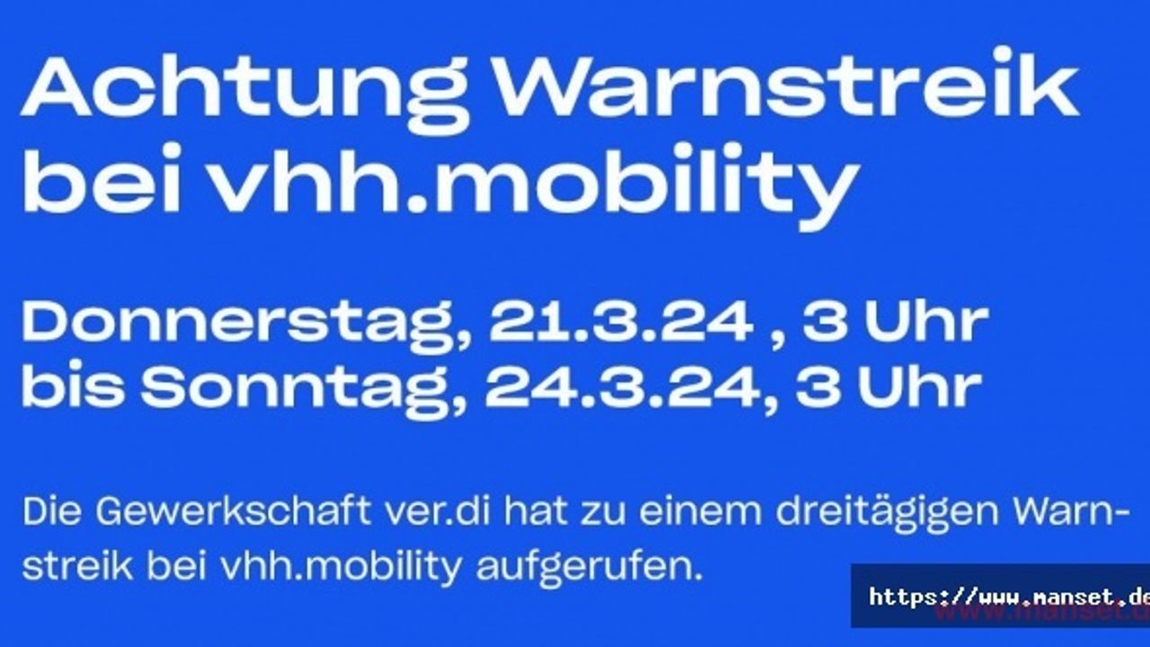 Hamburg’da 3 günlük grevde otobüs seferleri duracak