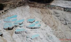 Pamukkale'nin ziyaretçi sayısında yüzde 64'lük artış