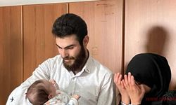 6 Günlükken depremzede olan bebek, 34 gün sonra ailesine kavuştu