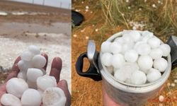 Suudi Arabistan’da dolu yağışı