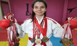6 yaşında karateye başladı, 12 yaşında 60 madalyası var