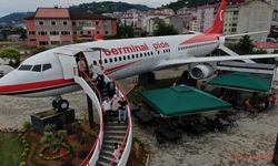 Pistten çıkan uçak pide salonu olarak hizmet vermeye başladı