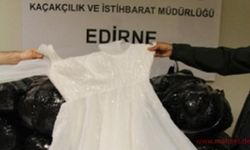 Kapıkule’de 2 milyon TL değerinde gelinlik ele geçirildi