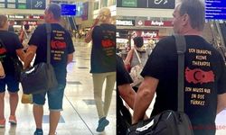 Yoğunluğun yaşandığı turizmde Alman turistlerden tişörtlü mesaj