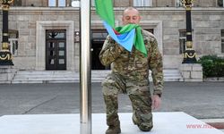 Aliyev, Hankendi ve Hocalı’da Azerbaycan bayrağını göndere çekti