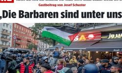 Alman gazetesinde "Barbarlar aramızda" başlıklı yazıda Filistinlilerin fotoğrafı kullanıldı