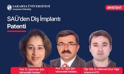 Doğal diş hareketini taklit eden implant patentle tescillendi