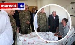 Milli Savunma Bakanı Güler, metan gazından etkilenen askerleri hastanede ziyaret etti