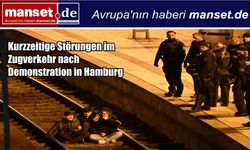 Hamburg’da Kürtlerin Düzenlediği Gösteride Tren Trafiği Kısa Süreli Aksadı