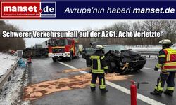 A261 otoyolunda zincirleme kaza: Sekiz kişi yaralandı