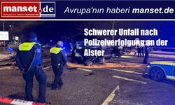 Alster çevresinde polis kovalamacasının ardından ağır yaralanmalı kaza