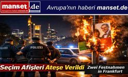 Frankfurt’ta Seçim Afişlerine Kundaklama Girişimi: İki Şüpheli Gözaltında