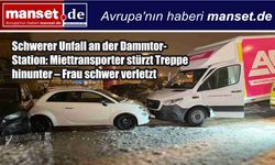 Dammtor’da Dehşet: Kiralık Kamyonet Merdivenlerden Yuvarlandı, Kadın Ağır Yaralı