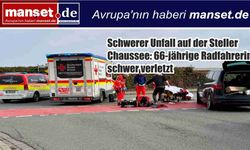 Steller Chaussee’de Bisiklet Kazası: 66 Yaşındaki Kadın Ağır Yaralandı