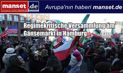 Hamburg’da Rejim Karşıtlarından Gänsemarkt’ta Miting