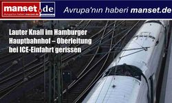 Hamburg Merkez İstasyonu’nda Patlama Sesi: ICE Treni Giriş Yaparken Havai Hat Koptu