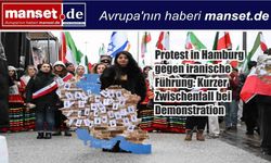 Hamburg’da İran Protestosu: Yürüyüşte Kısa Süreli Gerginlik