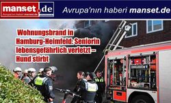 Hamburg-Heimfeld’de korkutan yangın: Yaşlı kadın ağır yaralandı, köpek hayatını kaybetti