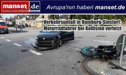 Hamburg Sinstorf’ta Otomobil ile Motosiklet Çarpıştı: Bir Kişi Yaralandı