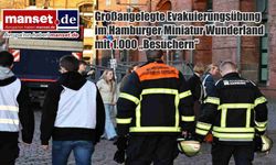 Hamburg Miniatur Wunderland’da 1.000 “ziyaretçi” ile büyük tahliye tatbikatı