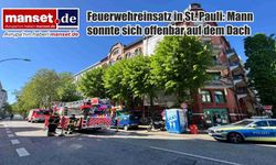 St. Pauli’de çatıda güneşlenme paniği: İtfaiye alarma geçti