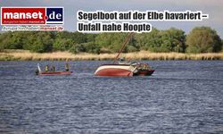 Elbe Nehri’nde yelkenli tekne kazası: Hoopte yakınlarında karaya oturdu