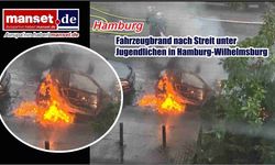 Wilhelmsburg’da Gençler Arasındaki Tartışma Sonrası Araç Alev Alev Yandı