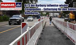 Harburg’da B 73 Kısmen Yeniden Açıldı – Güney Hamburg’da Trafik Rahatladı