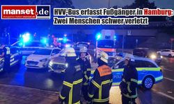 HVV otobüsünün çarpması sonucu iki kişi ağır yaralandı.