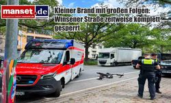 Küçük Yangın, Büyük Trafik Kaosu: Winsener Straße Saatlerce Kilitlendi