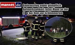 Elbe’de Korku Dolu Dakikalar: Over Yakınlarında Yüzme Gezisi Son Anda Faciasız Bitti