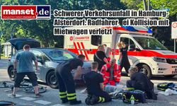 Hamburg-Alsterdorf'ta Ciddi Trafik Kazası: Bisikletli Kiralık Araçla Çarpıştı