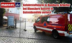 Hamburg'da Tahıl Fabrikasında Tehlikeli Madde Alarmı: Hidrojen Siyanür Sızıntısında Bir İşçi Yaralandı