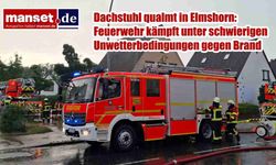 Elmshorn'da Çatı Yangını Alarmı: Fırtına İtfaiyenin Müdahalesini Zorlaştırdı