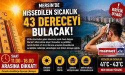 Mersin Afrika Sıcaklarının Etkisi Altında: Hissedilen Sıcaklık 43 Dereceye Ulaşacak