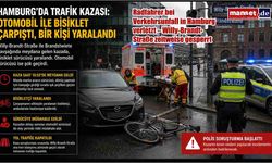 Hamburg'da Otomobil ile Bisiklet Çarpıştı: Bir Kişi Yaralandı